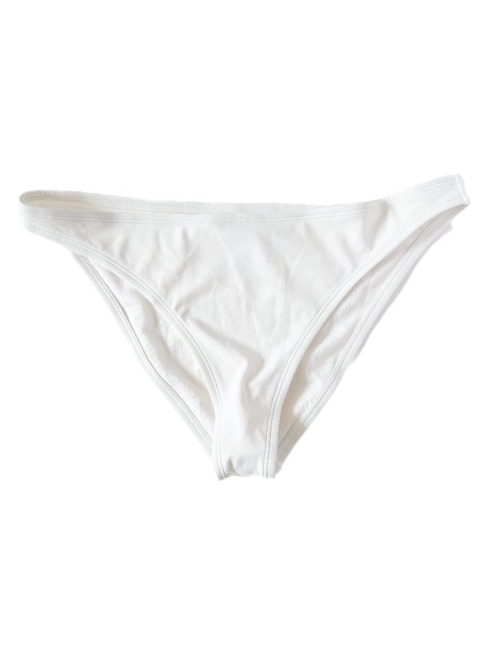 NWT Shade & Shore Extra Cheeky Bikini Bottoms White Size Large L NEW